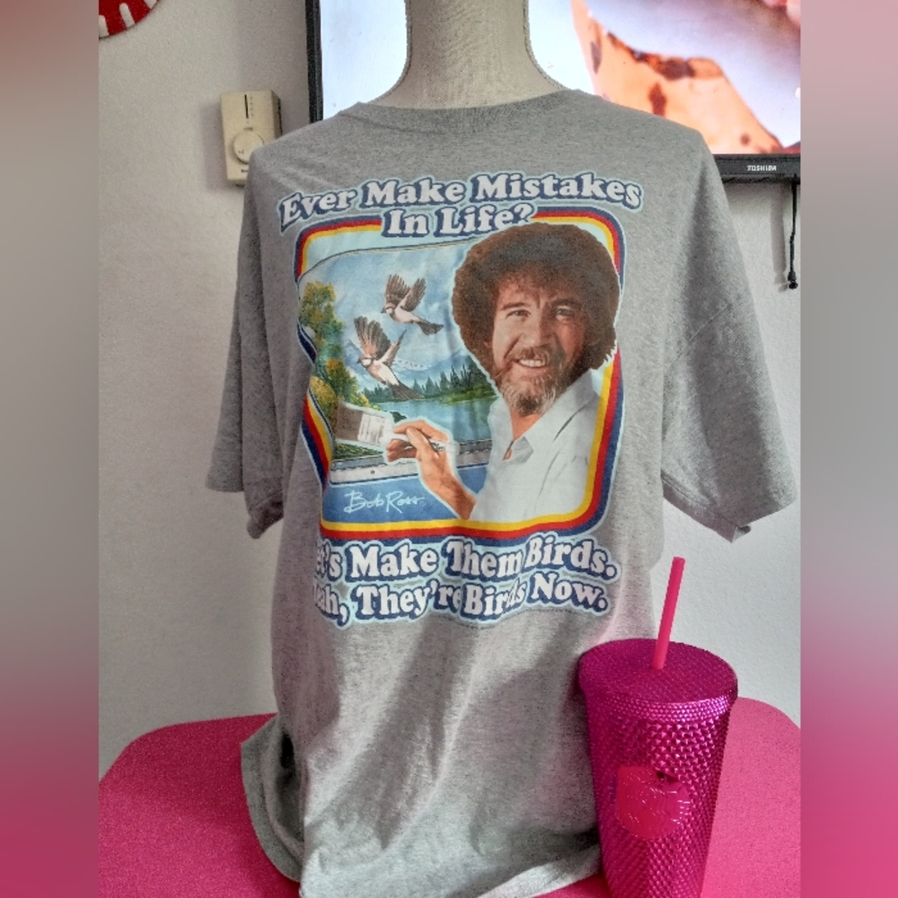Bob Ross graphic tee